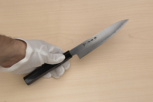 Sakai Takayuki Silver steel 3 Petty knife 150mm ( 6 ") Ebony/Buffalo horn handle