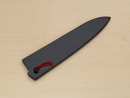 Kagekiyo Black wooden sheath for Gyuto knife  210mm (8.3") lacquered with Urushi