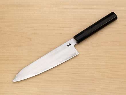 Goko Hamono Musashinokuni Kogetsu SK85 Gyuto knife 210mm (8.3") Rosewood handle