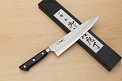Tetsuhiro VG10 Kasumi nagashi Damascus Gyuto knife 210mm (8.3") Black paper micarta - Knife-Life - Best Japanese Knife Store