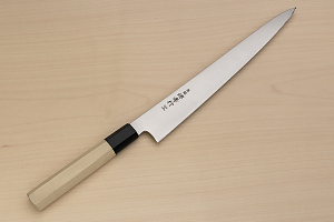 Sakai Takayuki Bohler Uddeholm Sujihiki knife 240mm ( 9.5 ") Magnolia/Buffalo horn handle