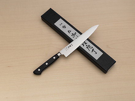Tetsuhiro Super Gold 2 (SG2) Petty knife 150 Black paper micarta