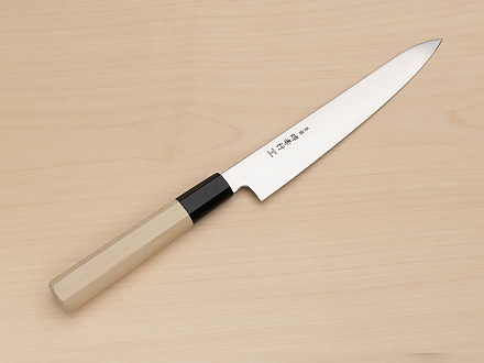 Sakai Takayuki Bohler Uddeholm Petty knife 180mm ( 7.1 ") Magnolia/Buffalo horn handle