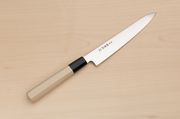 Sakai Takayuki Bohler Uddeholm Petty knife 180mm ( 7.1 ") Magnolia/Buffalo horn handle