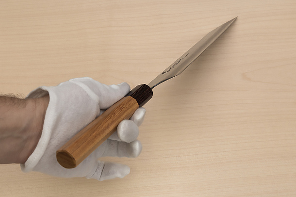 Sakai Takayuki 33-layer VG10 Damascus Kengata Gyuto knife 190mm (7.5 ") Keyaki (Japanese Elm) handle