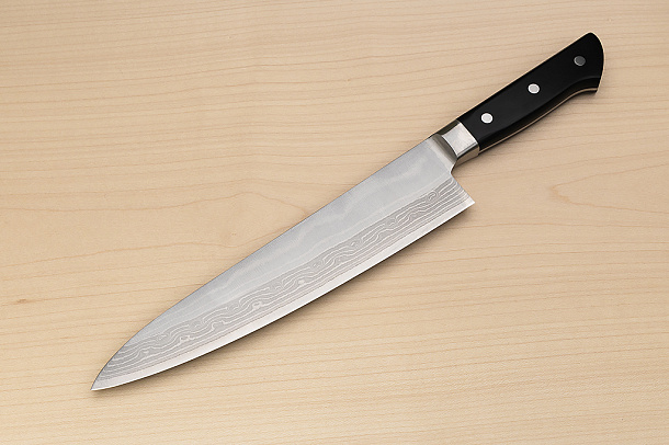 Tetsuhiro VG10 Gyuto knife 240mm (9.5") Black paper micarta
