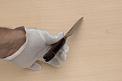Sakai Takayuki 33-layer Damascus VG10 Petty knife 120mm ( 4.8 ") Spanish Mahogany handle - Knife-Life - Best Japanese Knife Store