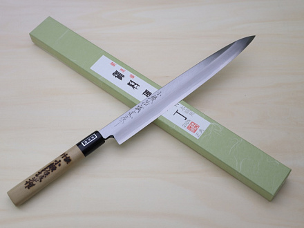 Miki White steel 2 Yanagiba knife 270mm (10.63") Magnolia Wood Handle