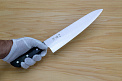 Tetsuhiro Blue Super Gyuto knife 240mm (9.5") Black paper micarta - Knife-Life - Best Japanese Knife Store