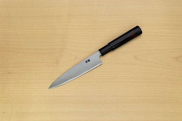 Sakai Genkichi Warikomi White steel 3 Petty knife 150mm (5.9) Magnolia Wood with Akebono-Nuri Urushi Lacque