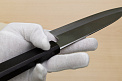 Kagekiyo White Steel 2 Santoku knife 180mm (7.1") Magnolia Wood Urushi lacquer handle - Knife-Life - Best Japanese Knife Store