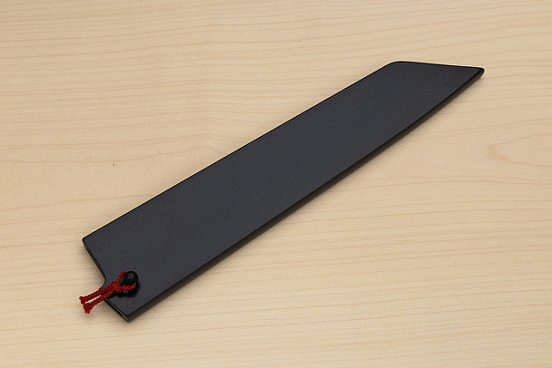 Kagekiyo Black wooden sheath for Kiritsuke knife 240mm (9.5") lacquered with Urushi