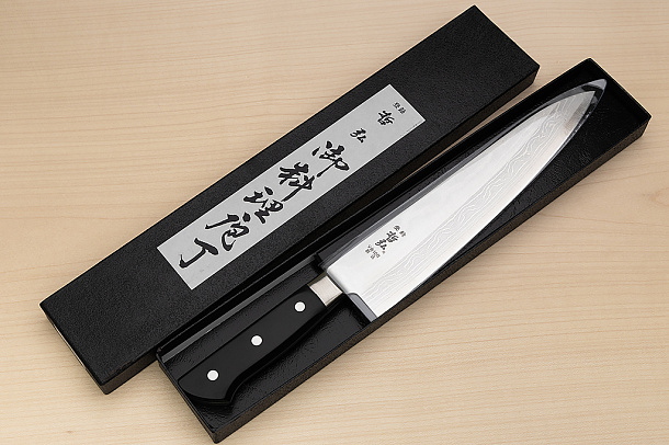 Tetsuhiro VG10 Gyuto knife 240mm (9.5") Black paper micarta