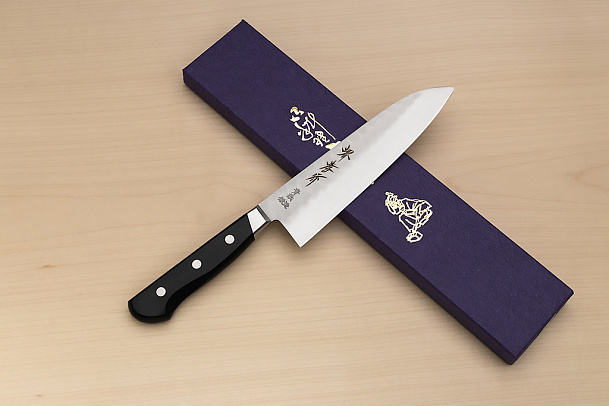 Sakai Takayuki Blue Steel 2 Santoku knife 180mm ( 7.1 ") Packer Wood handle