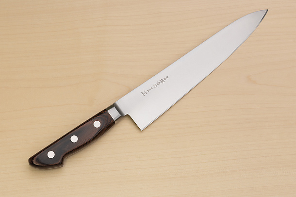 Sakai Takayuki Blue Steel 2 Gyuto knife 240mm ( 9.5 ") Packer Wood handle