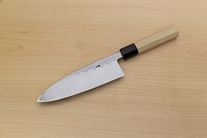Sakai Genkichi Blue steel 2 Deba Knife 180mm Magnolia Wood handle with buffalo horn