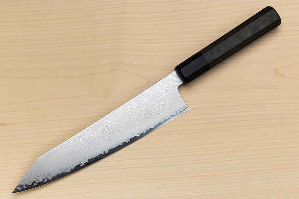 Kagekiyo VG10 Damascus Kiritsuke knife 210mm (8.3") Wood micarta