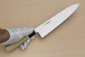 Sakai Takayuki Bohler Uddeholm Gyuto knife 240mm ( 9.5 ") Magnolia/Buffalo horn handle
