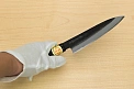 Sakai Genkichi Kurouchi Warikomi White steel 2 Petty knife 140mm (5.5") Magnolia Wood with Akebono-Nuri Urushi Lacque - Knife-Life - Best Japanese Knife Store