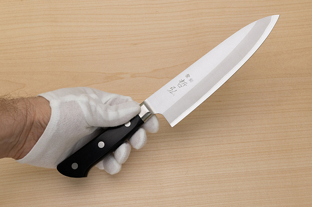 Tetsuhiro Blue steel 2 Gyuto knife 175mm (6.9") Black paper micarta Tetsuhiro Blue steel 2 Gyuto knife 175mm (6.9") Black paper micarta