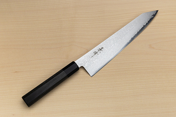 Kagekiyo VG10 Damascus Kiritsuke knife 240mm (9.5") Wood micarta
