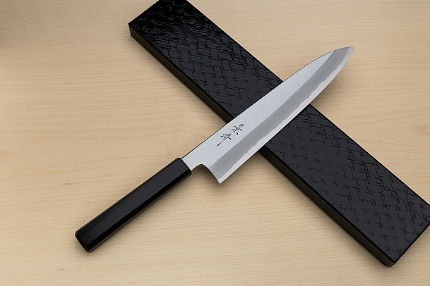 Kagekiyo White steel 2 Gyuto knife 240mm (9.5") Magnolia Wood Urushi lacquer handle