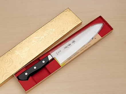 Sakai Takayuki Blue Steel 2 Gyuto knife 200mm ( 7.9 ") Packer Wood handle