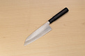 Sakai Genkichi Warikomi AUS8 Santoku knife 180mm (7.1) Magnolia Wood with Akebono-Nuri Urushi Lacque - Knife-Life - Best Japanese Knife Store