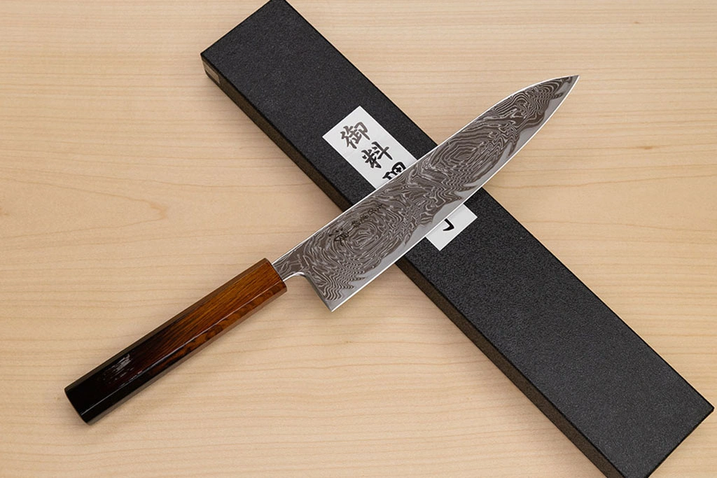 Hokiyama Sakon Bokusui AUS10 ROU-Wave Damascus 210mm (8.3