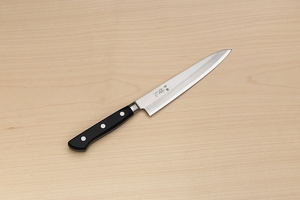 Tetsuhiro Blue steel 2 Petty knife 150mm (6") Black paper micarta