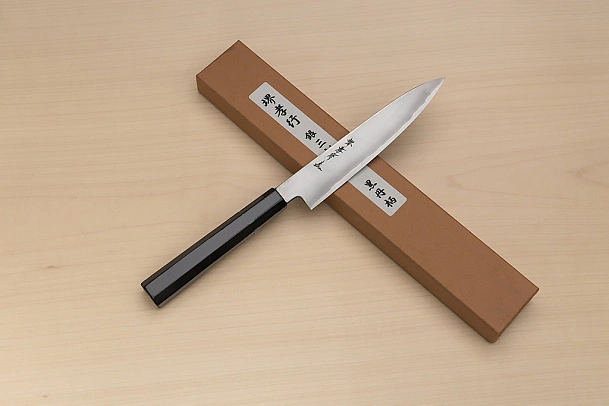 Sakai Takayuki Silver steel 3 Petty knife 150mm (6 ") Ebony/Buffalo horn handle