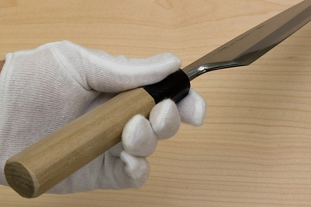 Sakai Genkichi Blue steel 2 Deba Knife 165 (6.5) Magnolia Wood handle with buffalo horn