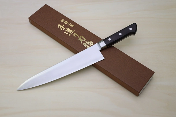 Miki VG10 Gyuto knife 240mm (9.45")Black Pakkawood handle Miki VG10 Gyuto knife 240mm (9.45")Black Pakkawood handle