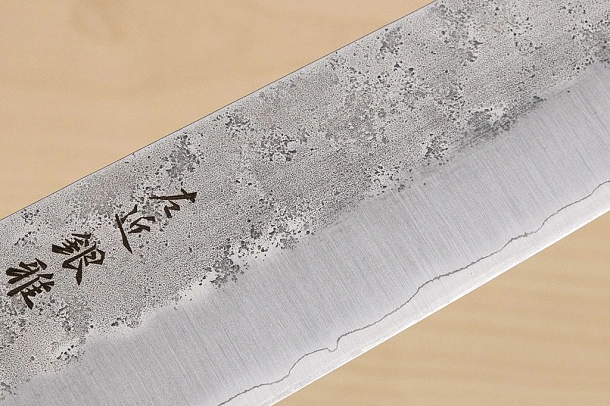 Hokiyama Ginga San-mai Silver steel 3 Bunka 170mm (6.7") Elongated Octagonal Japanese Zelkova Handle