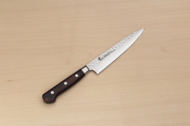 Sakai Takayuki 33-layer Damascus VG10 Petty knife 150mm (6 ") Spanish Mahogany handle