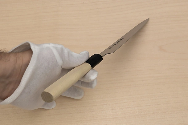 Sakai Takayuki AUS8 Petty knife 150mm (6") Magnolia/Buffalo horn handle
