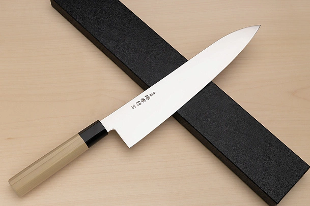 Sakai Takayuki Bohler Uddeholm Gyuto knife 270mm (10.7 ") Magnolia/Buffalo horn handle