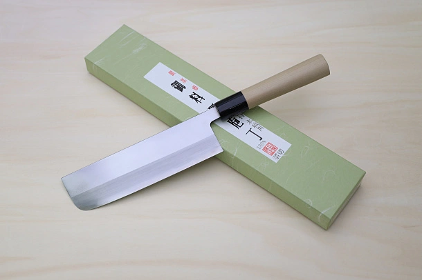 Miki White steel 2 Nakiri vegetable Knife 180mm (8.27") Magnolia Wood Handle Miki White steel 2 Nakiri vegetable Knife 180mm (8.27") Magnolia Wood Handle