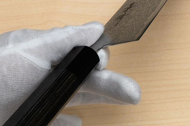 Kagekiyo VG10 Damascus Kiritsuke knife 240mm (9.5") Wood micarta