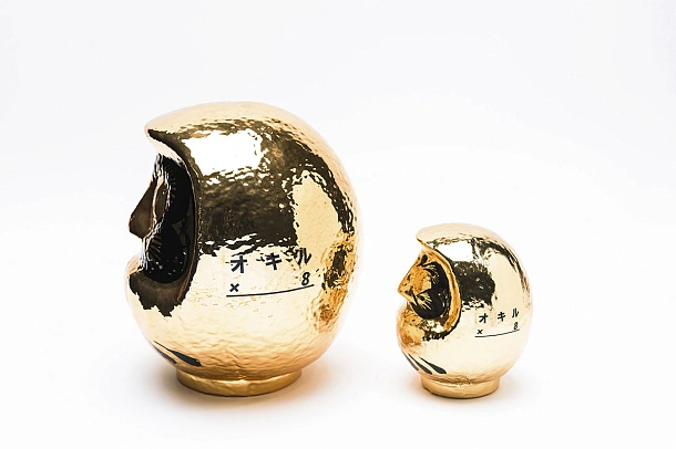 Designer's Premium Gold Daruma Medium 20cm Designer's Premium Gold Daruma Medium 20cm