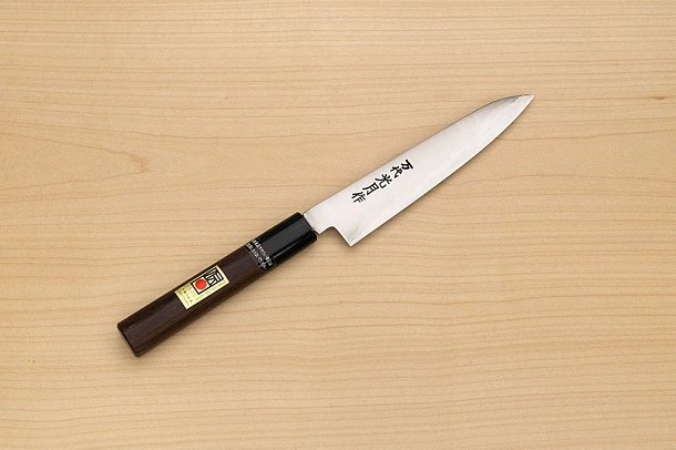 Goko Hamono Mandai Kogetsu Petty knife Korikin steel 150 mm (5.91") Rosewood handle