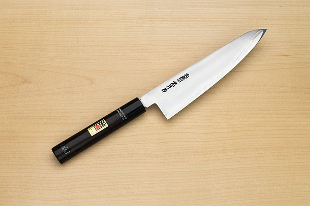 Goko Hamono Musashinokuni Kogetsu SK5 Gyuto knife 240mm (9.5") Rosewood handle