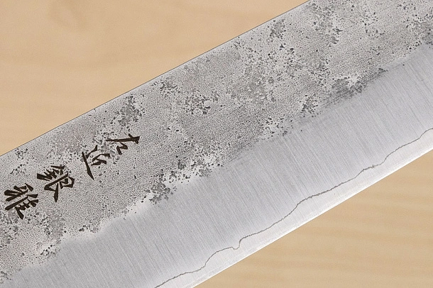 Hokiyama Ginga San-mai Silver steel 3 Gyuto 240mm (9.5") Elongated Octagonal Japanese Zelkova Handle