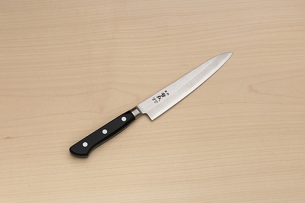 Tetsuhiro VG10 Petty knife 150mm (6") Black paper micarta Tetsuhiro VG10 Petty knife 150mm (6") Black paper micarta