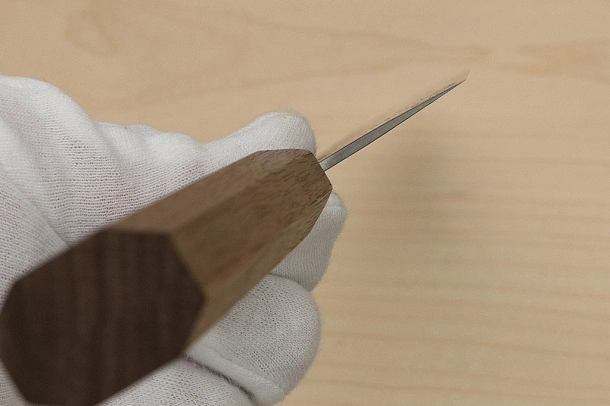 Hokiyama Ginga San-mai Silver steel 3 Gyuto 240mm (9.5") Elongated Octagonal Walnut Handle