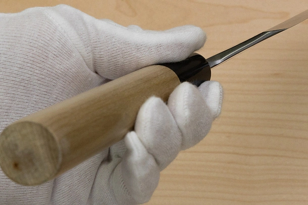 Sakai Genkichi White steel 2 Deba Knife 180mm Magnolia Wood handle with buffalo horn