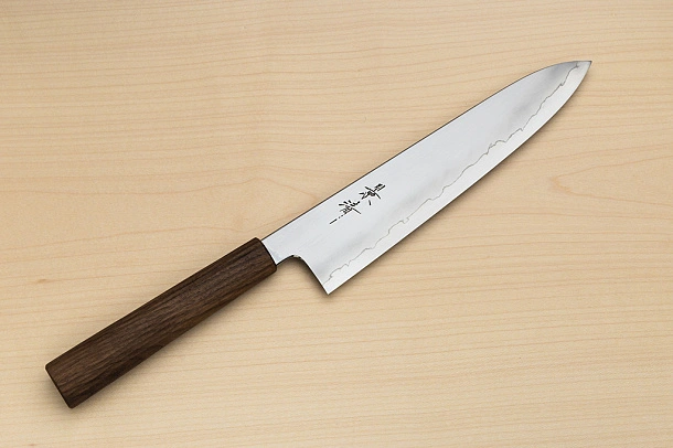 Kagekiyo Silver steel 3 Gyuto knife 240mm (9.5") Walnut handle (hand carved) №2 Kagekiyo Silver steel 3 Gyuto knife 240mm (9.5") Walnut handle (hand carved) №2