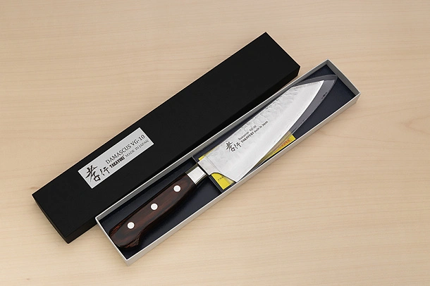 Sakai Takayuki 33-layer Damascus VG10 Bunka knife 160mm (6.3 ") Spanish Mahogany handle