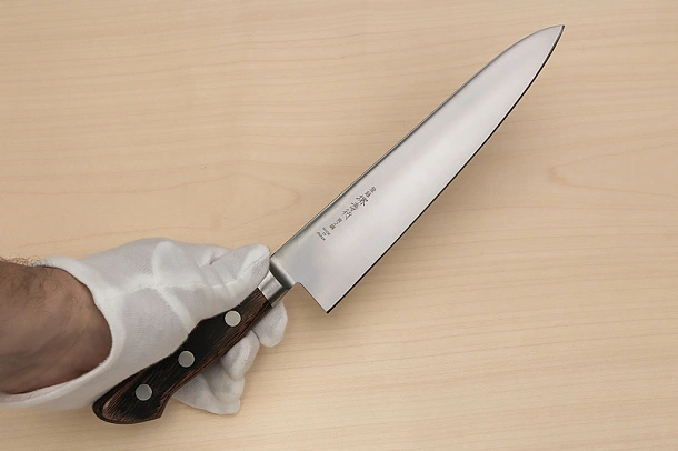 Sakai Takayuki Blue Steel 2 Gyuto knife 210mm ( 8.3 ") Packer Wood handle Sakai Takayuki Blue Steel 2 Gyuto knife 210mm ( 8.3 ") Packer Wood handle