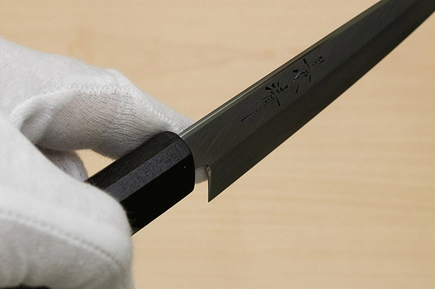 Kagekiyo White Steel 2 Petty knife 150mm (6") Magnolia Wood Urushi lacquer handle